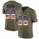 Nike Vikings 98 Linval Joseph Olive USA Flag Salute To Service Limited Jersey Dyin,baseball caps,new era cap wholesale,wholesale hats